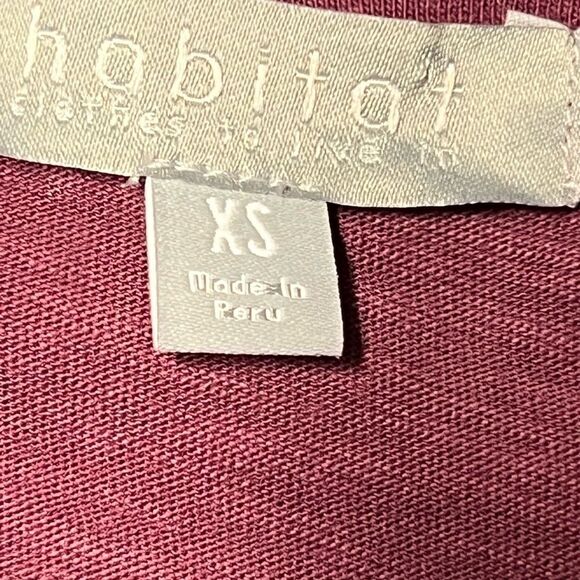 NWT Habitat 26927 River Wash Cotton Boxy Tee Capri Sugar Plum Sz XS/S - Picture 4 of 9